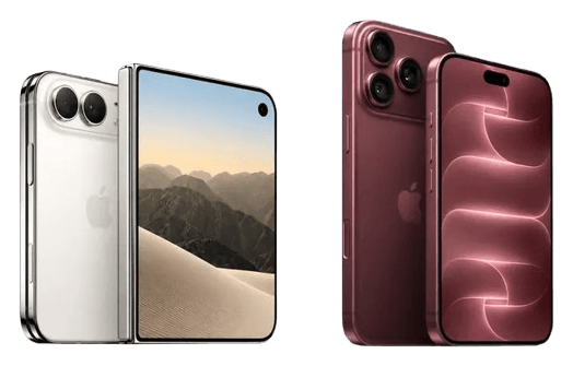 Deux smartphones présentés côte à côte